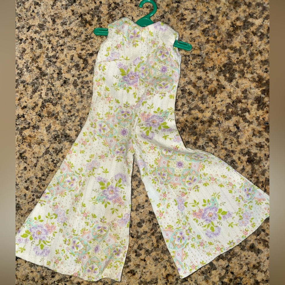 Vintage Barbie BellBottom Floral Jumper